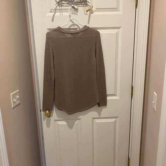 Top by Artisan size small. Sparkly thin sweater material. Very gently worn. - Picture 2 of 3
